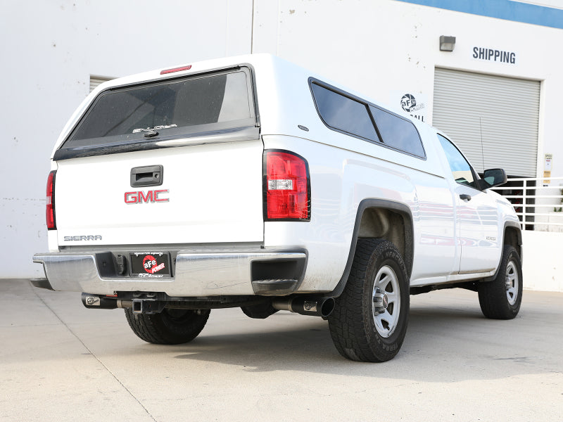 Load image into Gallery viewer, aFe Gemini XV 3in 304 SS Cat-Back Exhaust 09-18 GM Trucks V6-4.3/V8-4.8/5.3L w/ Black Tips
