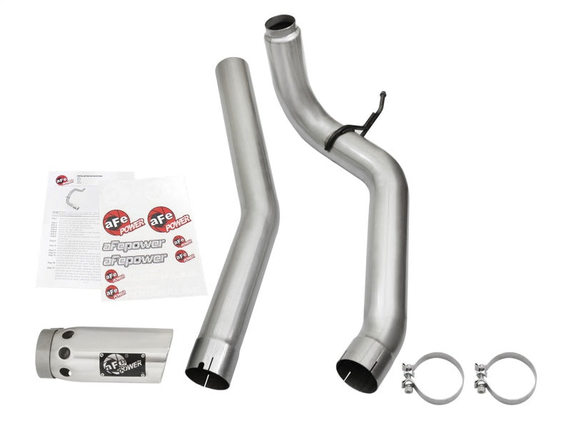 Load image into Gallery viewer, aFe LARGE Bore HD Exhausts 4in DPF-Back SS-409 2016 Nissan Titan XD V8-5.0L CC/SB (td)
