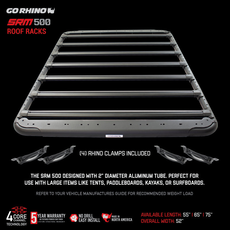 Load image into Gallery viewer, Go Rhino SRM 500 Roof Rack - 55in
