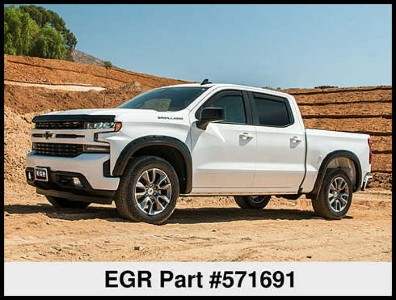 Load image into Gallery viewer, EGR 2019 Chevy 1500 Crew Cab In-Channel Window Visors - Dark Smoke
