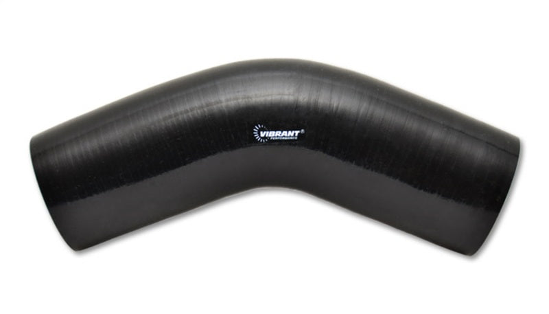 Load image into Gallery viewer, Vibrant 4 Ply Reinforced Silicone Elbow Connector - 3.25in I.D. - 45 deg. Elbow (BLACK)
