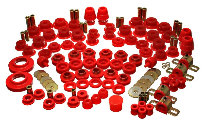 Load image into Gallery viewer, Energy Suspension 07-11 Jeep JK 2dr Red Hyper-Flex Master Bushing Set
