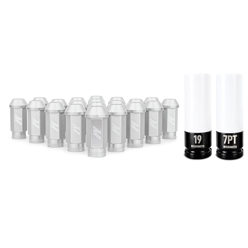 Load image into Gallery viewer, Mishimoto Aluminum Locking Lug Nuts M12x1.5 20pc Set Silver
