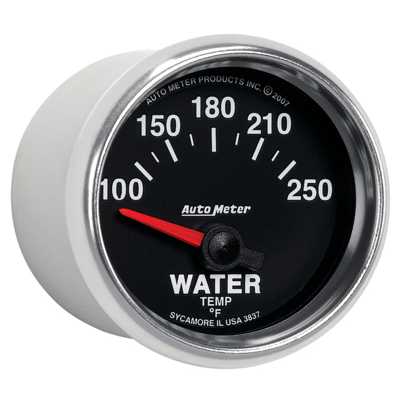 Load image into Gallery viewer, Autometer GS 52mm 100-250 Deg F Short Sweep Electronic Water Temperature Gauge
