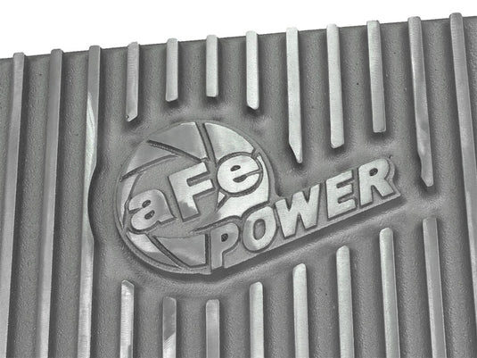 aFe Transmission Pan Cover (Raw); GM Diesel Trucks 01-14 V8-6.6L (td)