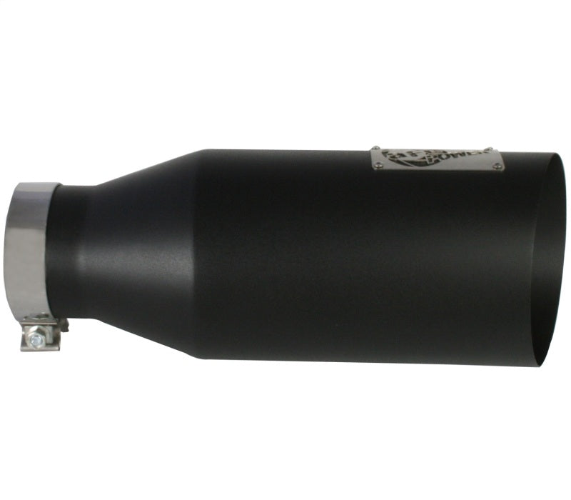 Load image into Gallery viewer, aFe MACHForce XP Exhausts Tips SS-304 EXH Tip 4In x 7Out x 18L Bolt-On (blk)

