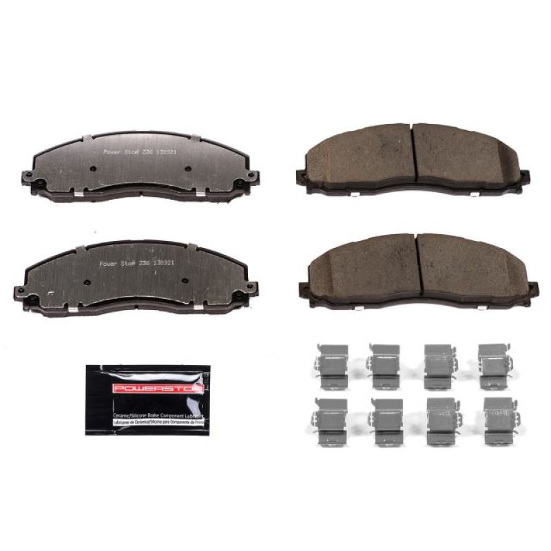 Load image into Gallery viewer, Power Stop 12-19 Ford F-250 Super Duty Front Z36 Truck &amp; Tow Brake Pads w/Hardware
