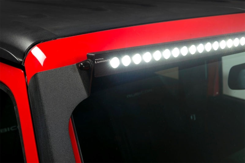 Load image into Gallery viewer, Putco 07-18 Jeep Wrangler JK - 50in Luminix Light Bar w/ Roof Bracket Luminix Jeep LED Kits
