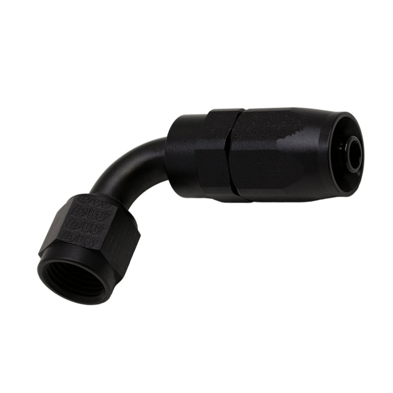 Load image into Gallery viewer, DeatschWerks 6AN Female Swivel 90-Degree Hose End CPE - Anodized Matte Black
