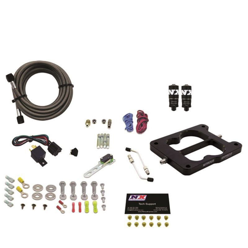 Load image into Gallery viewer, Nitrous Express Q-Jet/Holley Spread Bore Hitman Plus Nitrous Kit (50-200HP) w/o Bottle
