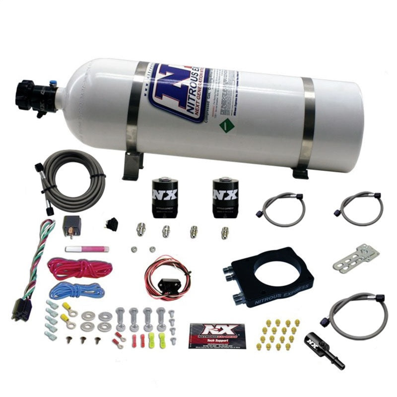 Load image into Gallery viewer, Nitrous Express Dodge Hemi Nitrous Plate Kit (50-400HP) w/15lb Bottle
