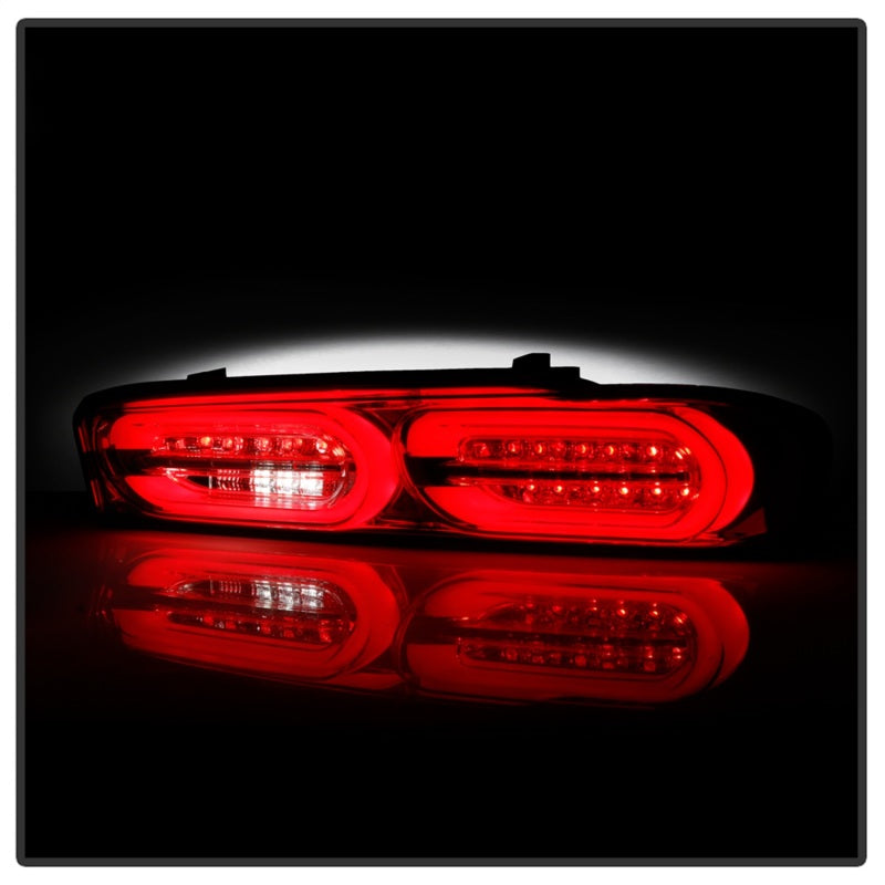 Load image into Gallery viewer, Spyder Chevy Camaro 16-18 Halogen LED Tail Lights Chrome ALT-YD-CCAM16HAL-SEQ-C
