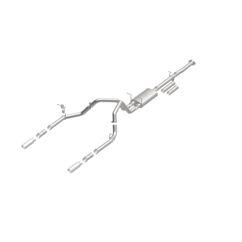 Load image into Gallery viewer, MagnaFlow Stainless Cat-Back Exhaust 2015 Chevy Silverado 2500HD 6.0L Dual Split Rear Exit 4in
