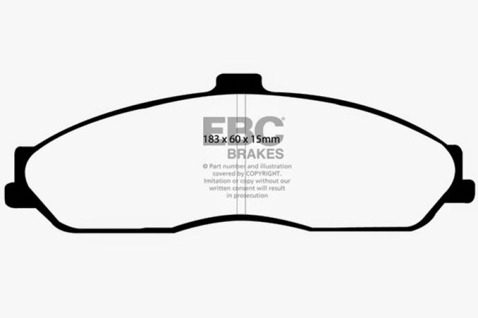 EBC 03-04 Cadillac XLR 4.6 Greenstuff Front Brake Pads