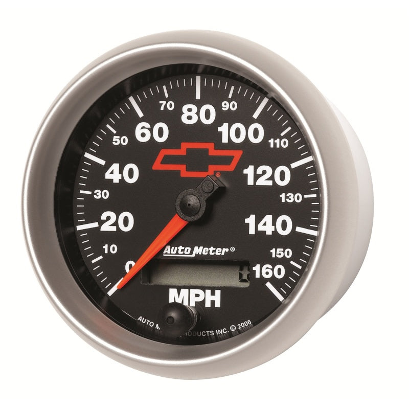 Load image into Gallery viewer, Autometer Speedometer 3-3/8in, 0-160 MPH, Elec. Programmable - Bowtie Black
