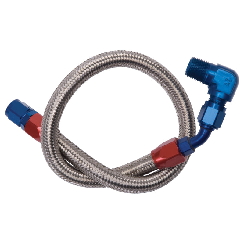 Load image into Gallery viewer, Edelbrock Fuel Line Braided Stainless for BBC ( Use w/ 8134 )
