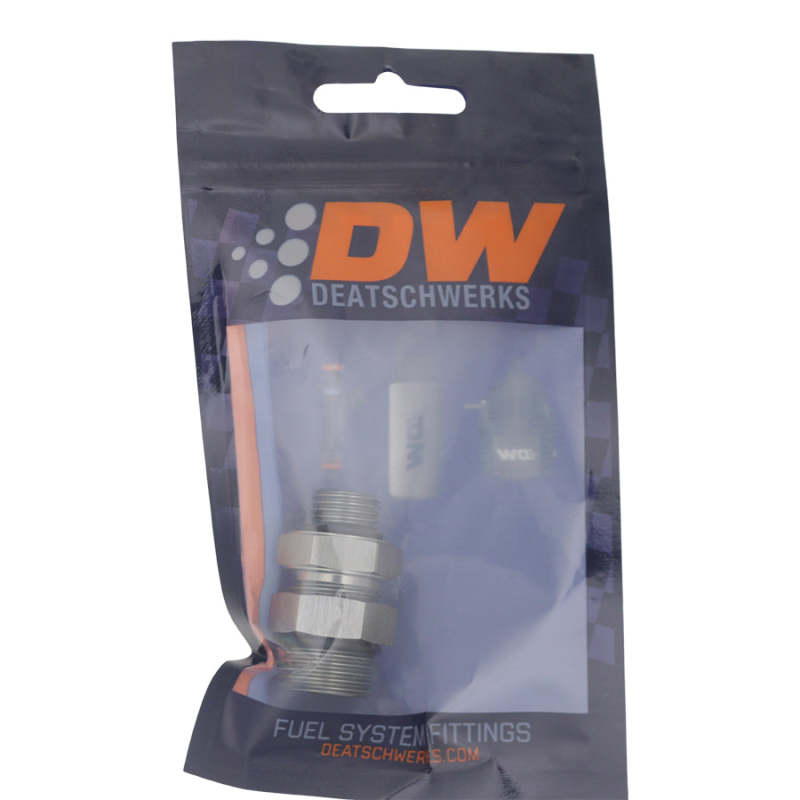 Load image into Gallery viewer, DeatschWerks 6AN ORB Male to 8AN ORB Male Swivel Adapter - Anodized DW Titanium
