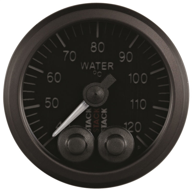 Load image into Gallery viewer, Autometer Stack 52mm 40-120 Deg C 1/8in NPTF Male Pro-Control Water Temp Gauge - Black

