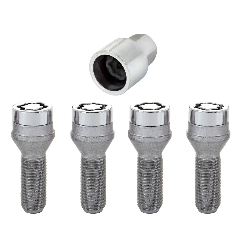 Load image into Gallery viewer, McGard Wheel Lock Bolt Set - 4pk. (Cone Seat) M12X1.25 / 19mm Hex / 29.1mm Shank Length - Chrome
