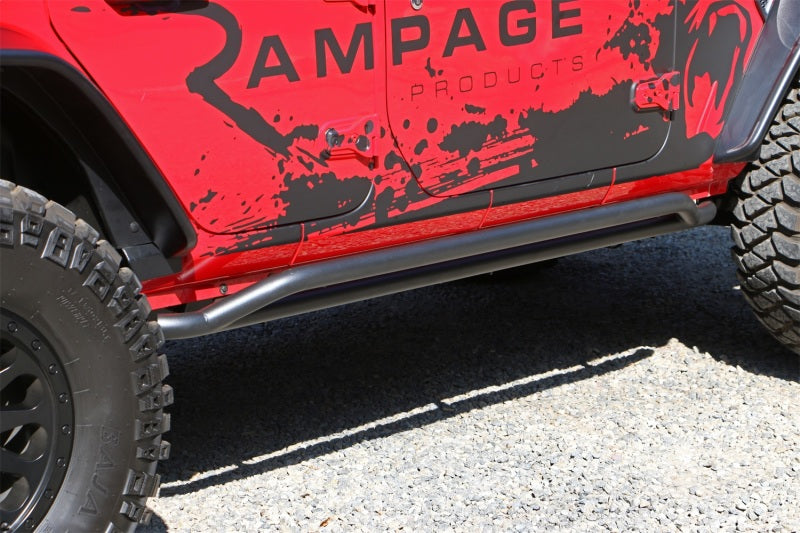 Load image into Gallery viewer, Rampage 2018-2019 Jeep Wrangler(JL) Unlimited Sport S 4-Door Rail Slide Step - Black
