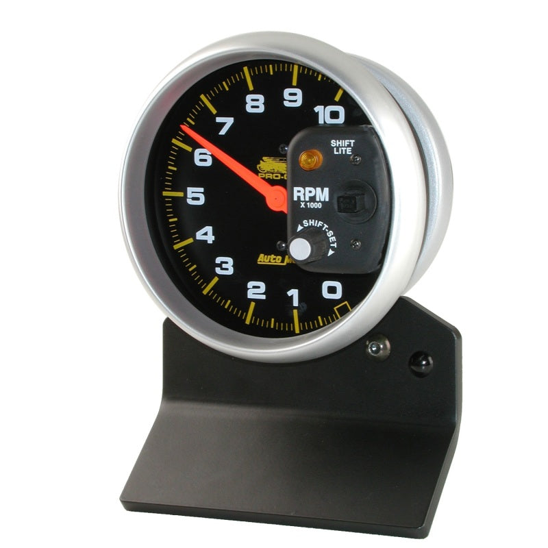 Load image into Gallery viewer, Autometer Pro-Cycle Gauge Tach 5in 10K Rpm W/ Shift-Lite 2 &amp; 4 Cylinder Black Pro-Cycle
