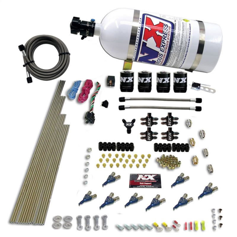 Load image into Gallery viewer, Nitrous Express 8 Cyl Alcohol Nitrous Kit (250-550HP) w/10lb Bottle
