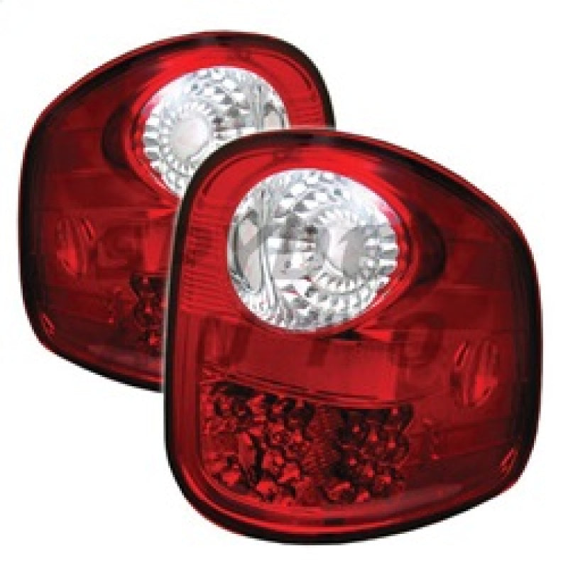 Load image into Gallery viewer, Spyder Ford F150 Flareside 97-03 LED Tail Lights Red Clear ALT-YD-FF15097FS-LED-RC

