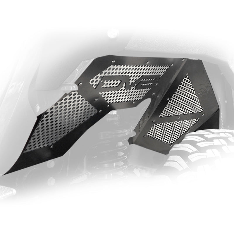 Load image into Gallery viewer, DV8 Offroad 2018+ Jeep Wrangler JL Front Inner Fenders - Black
