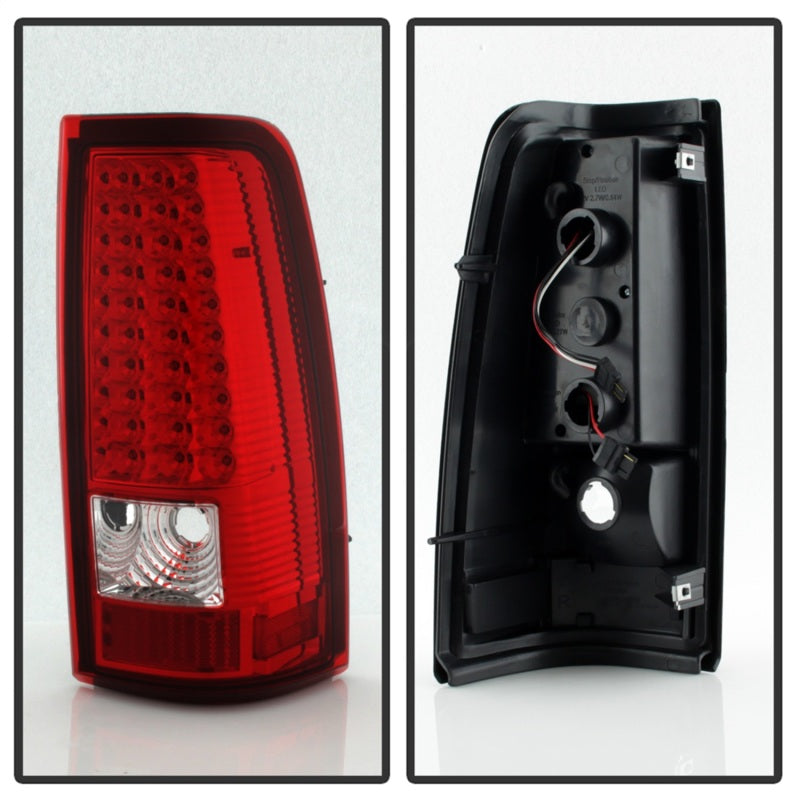 Load image into Gallery viewer, xTune Chevy Silverado 1500/2500/3500 99-02 LED Tail Lights Red Clear ALT-ON-CS99-LED-RC
