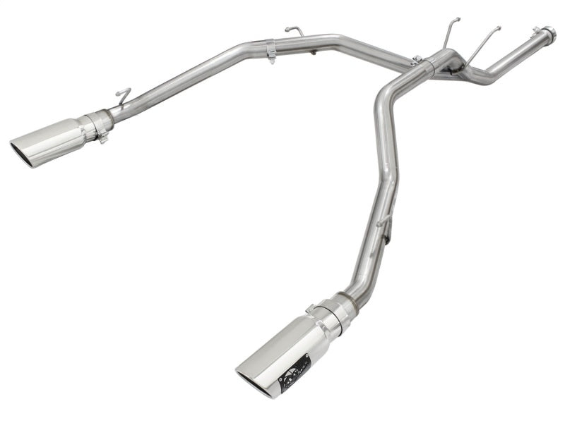 Load image into Gallery viewer, aFe MACHForce XP DPF-Back Exhaust 2.5in SS with Polished Tips 2014 Dodge Ram 1500 V6 3.0L EcoDiesel
