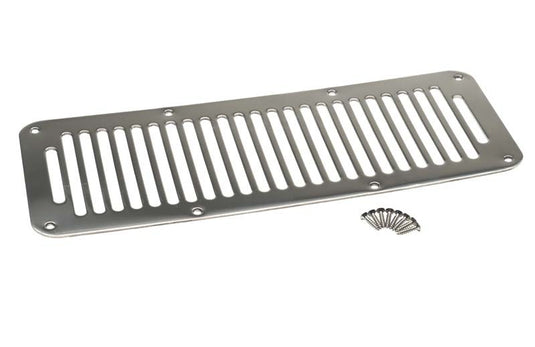 Kentrol 87-95 Jeep Wrangler YJ Hood Vent 8 Holes- Polished Silver