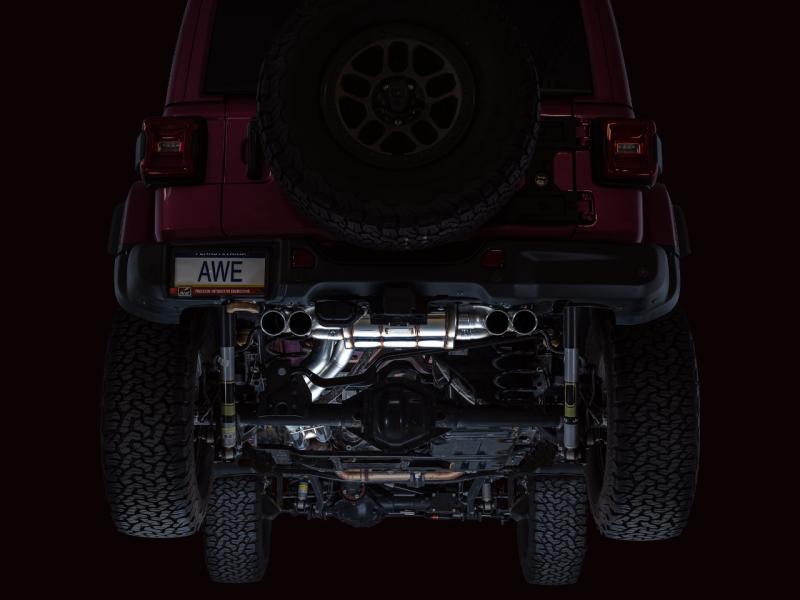 Load image into Gallery viewer, AWE 21+ Wrangler 392 Switchpath Cat-Back Exhaust- Quad BashGuards

