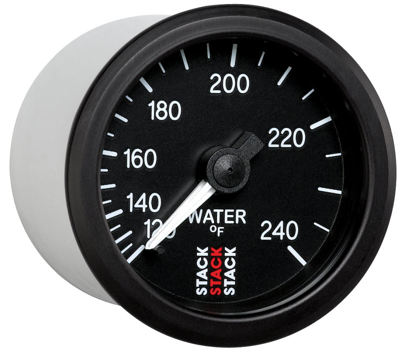 Load image into Gallery viewer, Autometer Stack 52mm 120-240 Deg F 1/2in Npt (M) Mechanical Water Temp Gauge - Black
