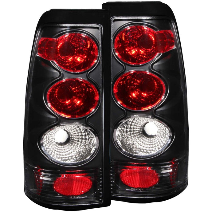 ANZO 1999-2002 Chevrolet Silverado 1500 Taillights Black