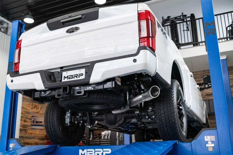 Load image into Gallery viewer, MBRP 2017+ Ford F-250/F-350 6.2L/7.3L Super/Crew Cab Single Side 4in T304 Catback Exhaust
