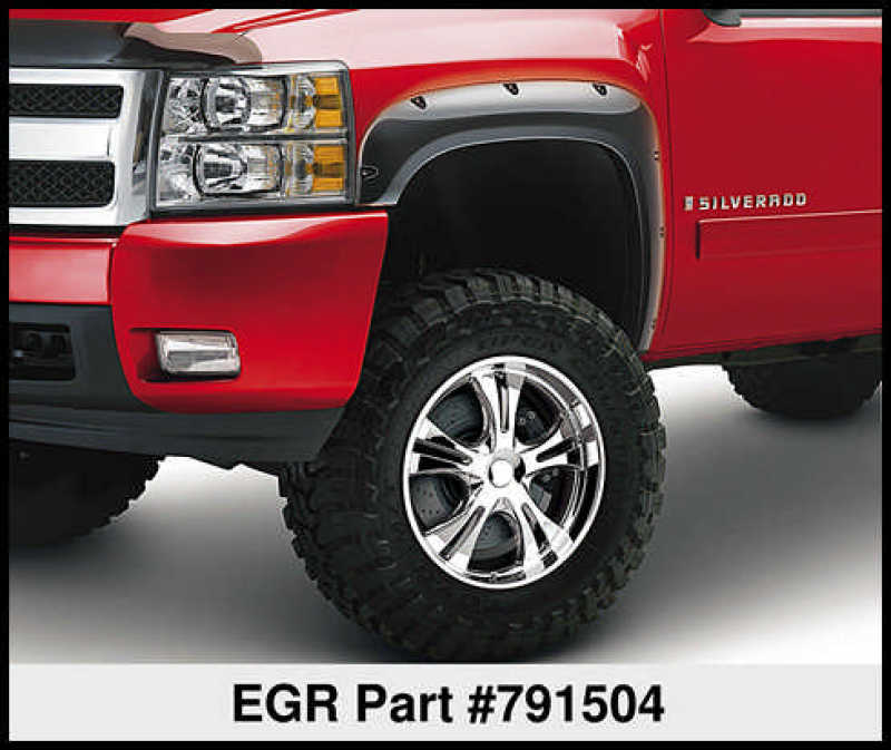 Load image into Gallery viewer, EGR 07-13 Chev Silverado 6-8ft Bed Bolt-On Look Fender Flares - Set
