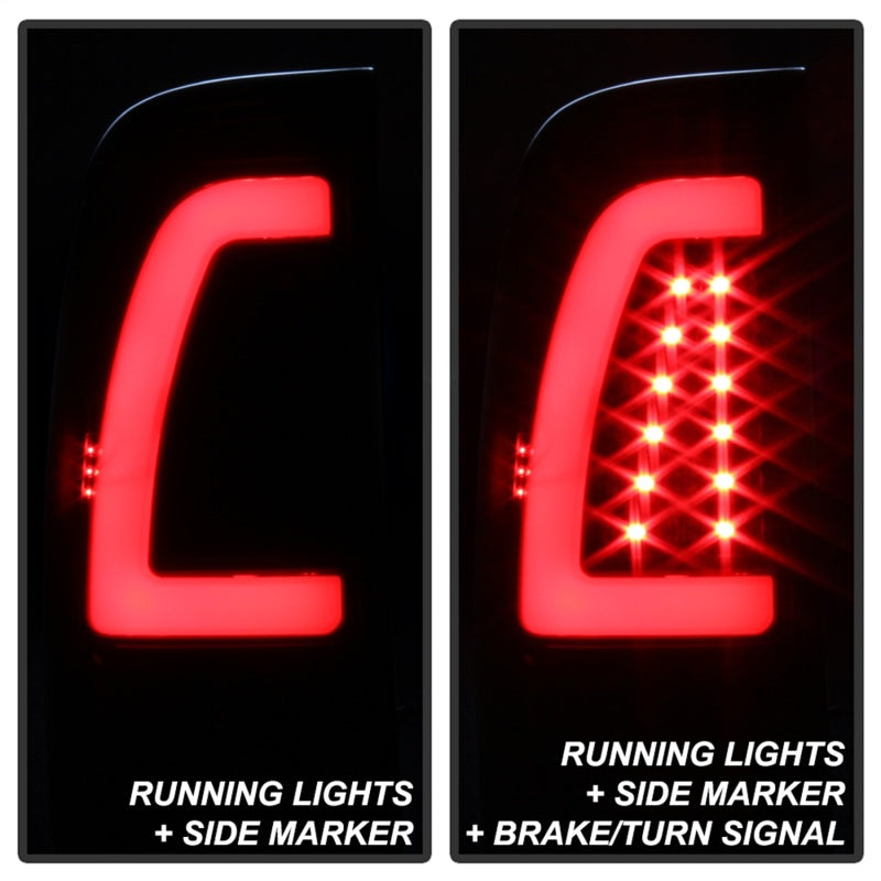 Load image into Gallery viewer, xTune 97-03 Ford F-150 Light Bar LED Tail Lights - Black Smoke (ALT-ON-FF15097-LBLED-BSM)
