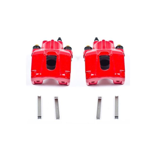 Power Stop 06-10 Jeep Commander Rear Red Calipers w/o Brackets - Pair
