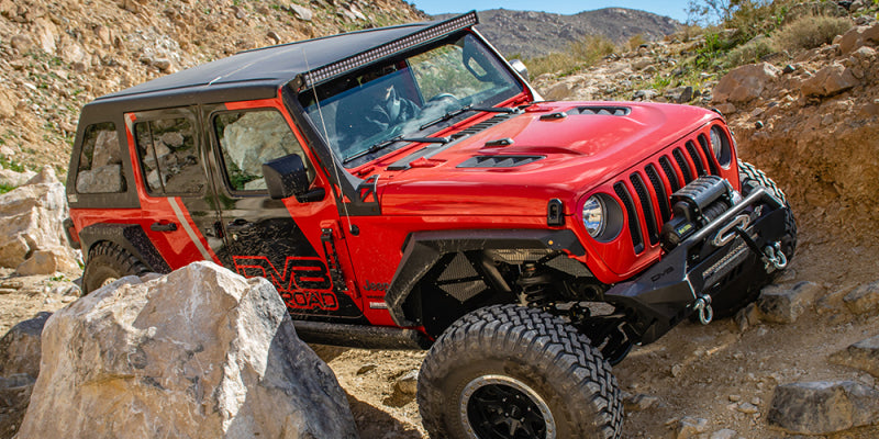 Load image into Gallery viewer, DV8 Offroad 18+ Jeep JL Rubicon Replica Hood
