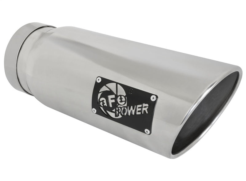 Load image into Gallery viewer, aFe MACHForce-Xp 5in Inlet x 6in Outlet x 15in length Polished Exhaust Tip
