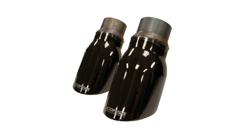 Load image into Gallery viewer, Corsa 2015-2016 Dodge Charger R/T Pursuit Valance 2.5in Inlet / 4in Outlet Black PVD Tip Kit
