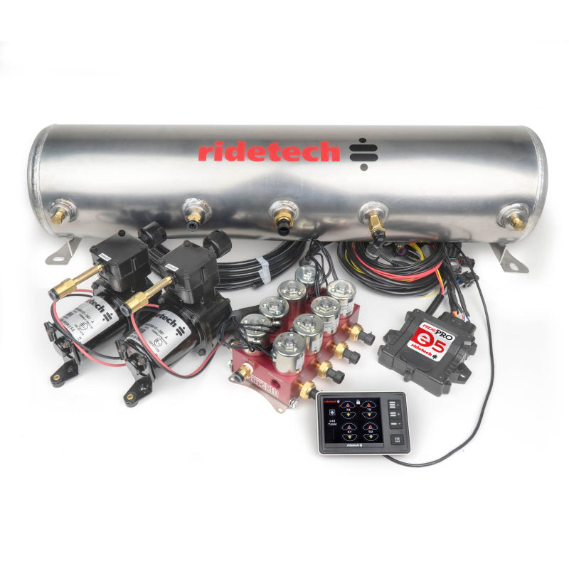 Load image into Gallery viewer, Ridetech RidePro E5 Air Ride Control System 5 Gal Dual Compressor High Flow Big Red 3/8in Valves
