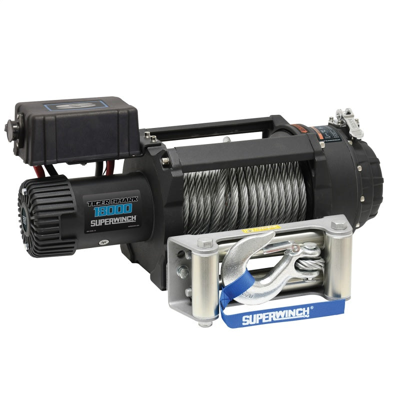 Load image into Gallery viewer, Superwinch 18000 LBS 12V DC Wire Rope Tiger Shark Winch
