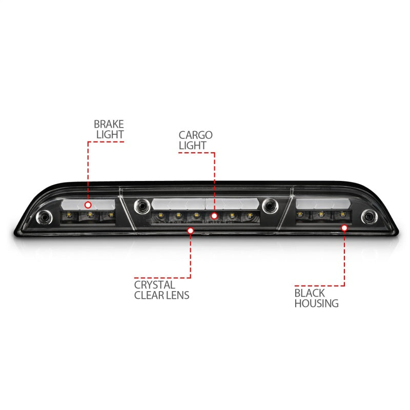 Load image into Gallery viewer, ANZO 15-20 Ford F-250 - F-550 LED Third Brake Light - Black Housing/Clear Lens
