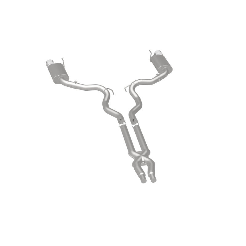 Load image into Gallery viewer, MagnaFlow Cat Back, SS, 3in, Street, Dual Split Polished 4.5in Tips 2015 Ford Mustang GT V8 5.0L
