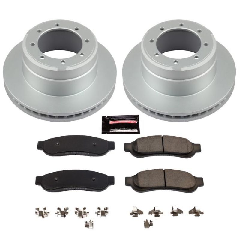 Load image into Gallery viewer, Power Stop 10-12 Ford F-350 Super Duty Rear Z17 Evolution Geomet Coated Brake Kit
