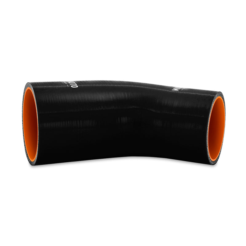 Load image into Gallery viewer, Mishimoto Silicone Reducer Coupler 45 Degree 2.75in to 3in - Black
