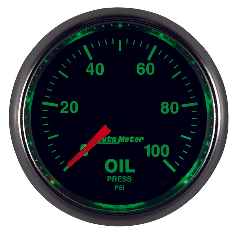 Load image into Gallery viewer, Autometer GS Series 2-1/16in Oil Pressure Gauge 100PSI Electric Full Sweep
