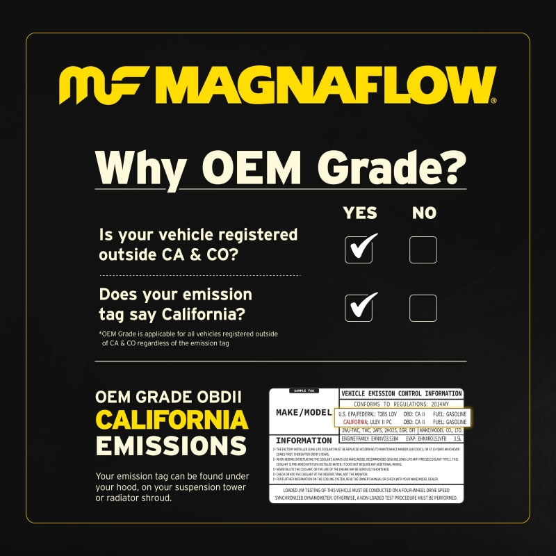 Load image into Gallery viewer, MagnaFlow 16-19 Ford E-450 Super Duty Base V10 6.8L Underbody Direct-Fit Catalytic Converter
