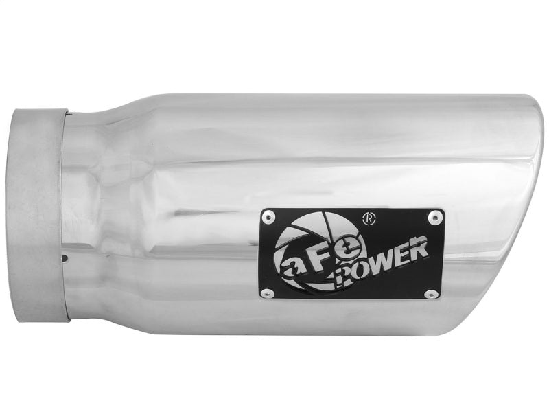 Load image into Gallery viewer, aFe Diesel Exhaust Tip Bolt On Polished 5in Inlet x 6in Outlet x 12in Long
